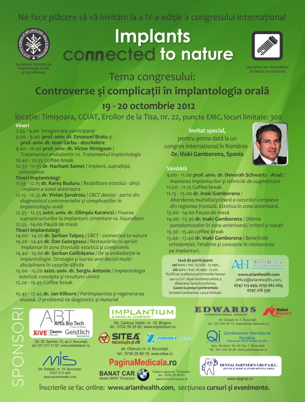 Implants Connected to Nature 2012 program final