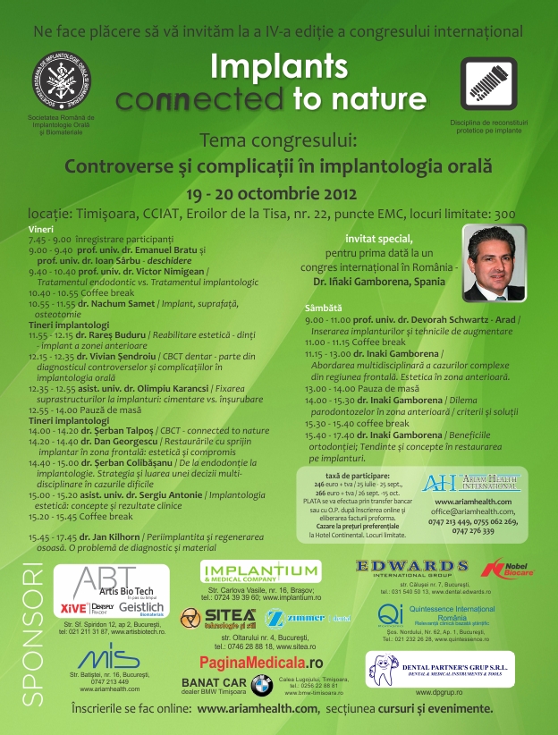 Implants Connected to Nature Timisoara 2012